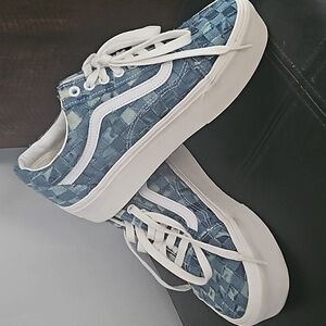 Van OldSkool Threded Denim Shoe